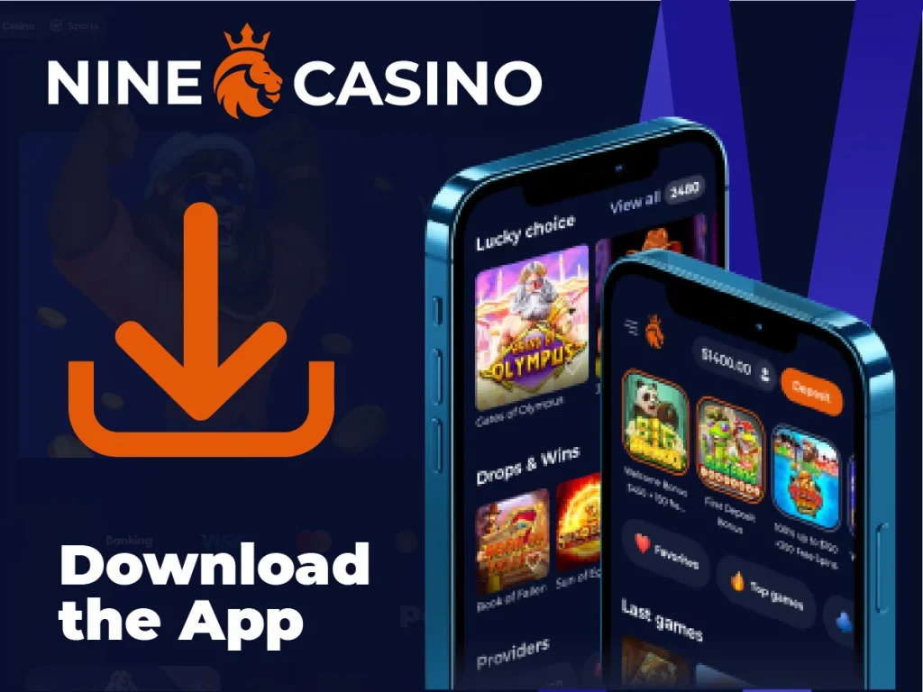 Kroki pobierania aplikacji mobilnej Nine Casino na urządzenie mobilne