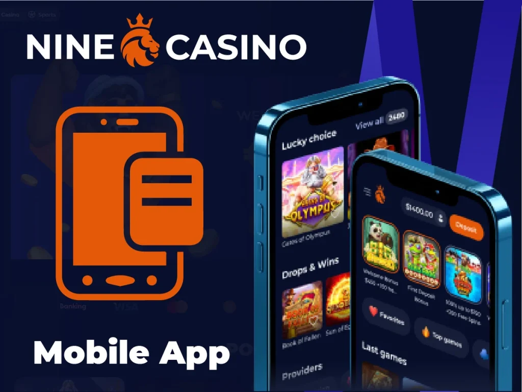 Aplikacja mobilna Nine Casino na urządzenia z systemem Android i iOS